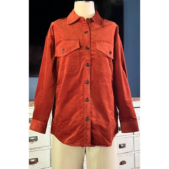 Madewell Oversized Corduroy Buttondown Shirt Jacket S - Picture 7 of 14